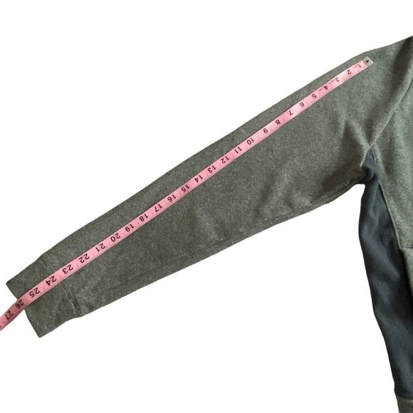 Under Armour Cold Gear Fleece Bomber Jacket Gray Women's Medium Loose Fit Active - Picture 13 of 16